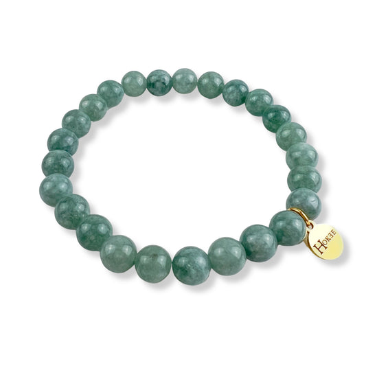 Bracelet BASIC Jade de birmanie Gold