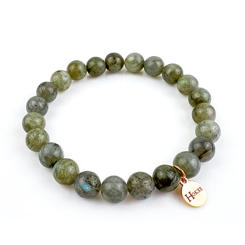 Bracelet BASIC Labradorite Rose gold