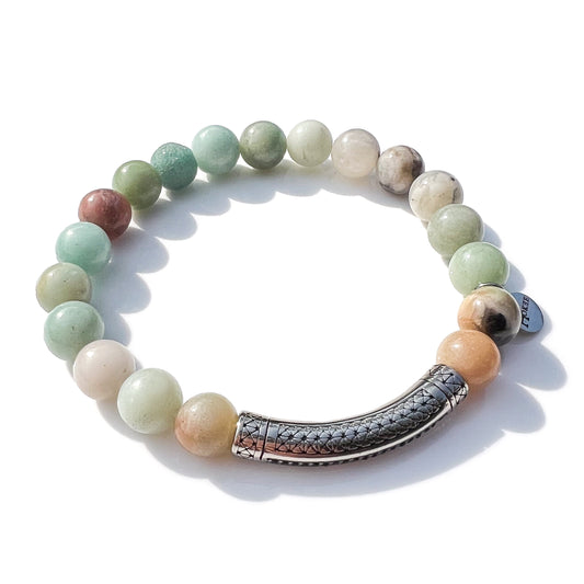 Bracelet NAGA Amazonite Silver