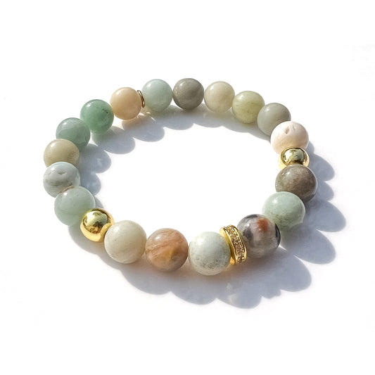 Bracelet CEYLADONE Amazonite Gold