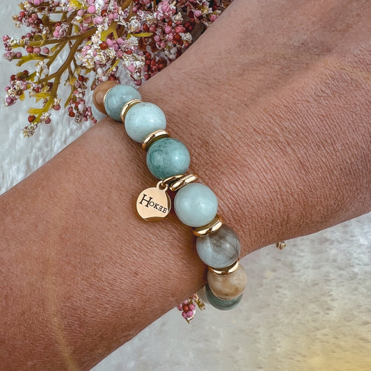 Bracelet ZOÉ Amazonite Gold